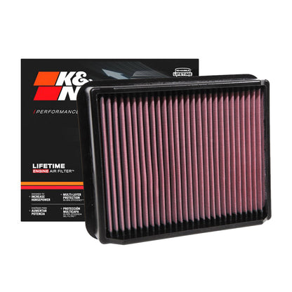 K&N Engine Air Filter Washable 33-3143 for Toyota Hiace Commuter 2015-2018, Hiace Super Grandia 2.5