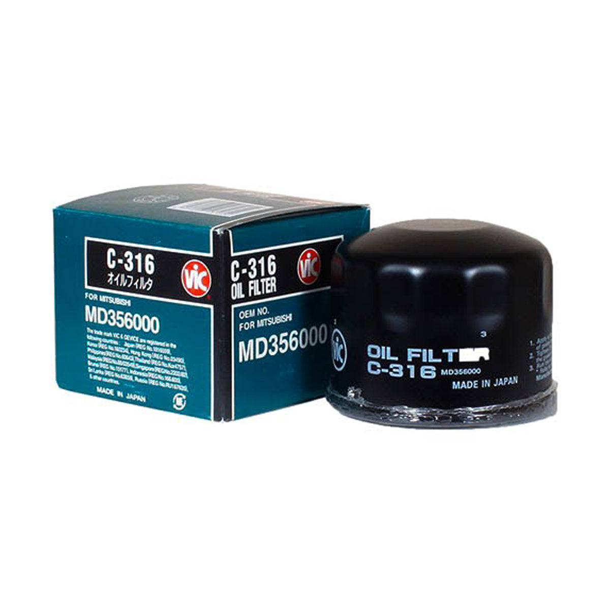 VIC Oil Filter C-316 for Mitsubishi Outlander, Space Gear, Grandis, Galant