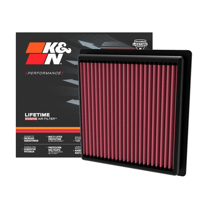 K&N Engine Air Filter Washable 33-3178 for Toyota Land Cruiser 300 Gas 2022-Up Land Cruiser 76, LC78, LC79