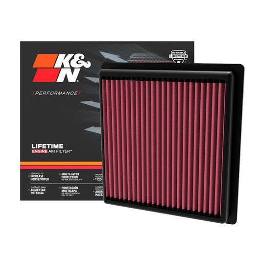 K&N Engine Air Filter Washable 33-3178 for Toyota Land Cruiser 300 Gas 2022-Up Land Cruiser 76, LC78, LC79