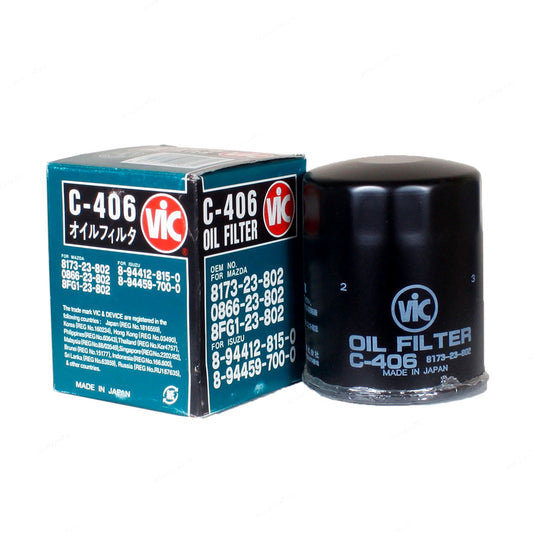 VIC Oil Filter C-406 for Isuzu Gemini, Ford Telstar, Fierra Gas