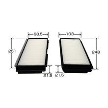 Load image into Gallery viewer, VIC Cabin Filter AC-406E 2pcs. per set for Mazda 3
