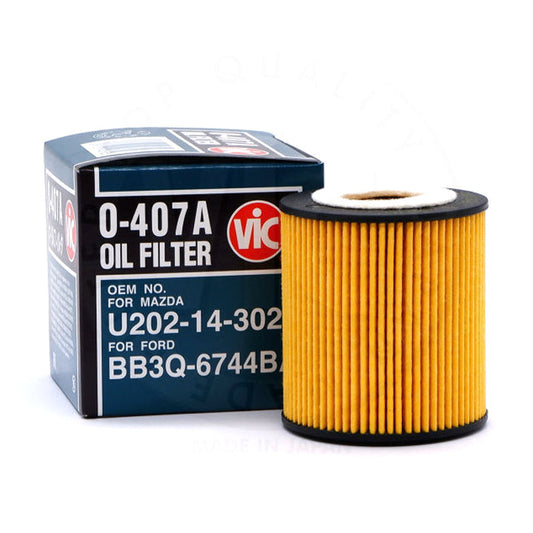 VIC Oil Filter Element Type O-407A for Ford Ranger, Everest, Mazda BT-50