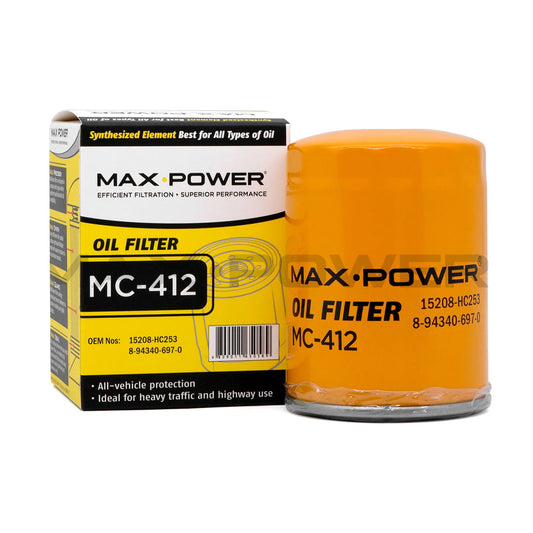 Max Power Oil Filter MC-412 for Isuzu Trooper 4JG2