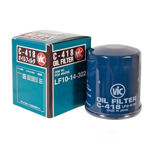 VIC Oil Filter C-418 for Mazda 3, 6, BT-50, Ford Ecosport, Ranger, Toyota Land Cruiser, Hilux