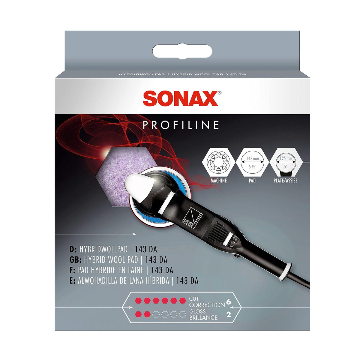 Sonax Profiline Hybrid Wool Pad 125 1pc.