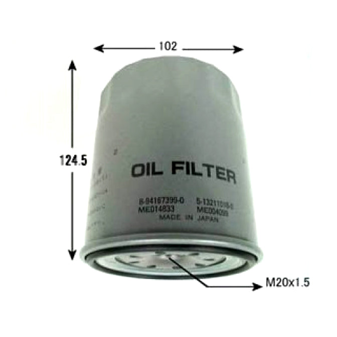 VIC Oil Filter C-503 for Isuzu KB, Crosswind, Hi-lander, Mitsubishi Canter