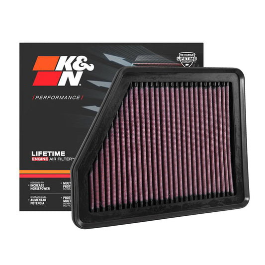 K&N Engine Air Filter Washable 33-5045 for Honda Civic FC 2016-2018, HRV Non Turbo 2023-Up