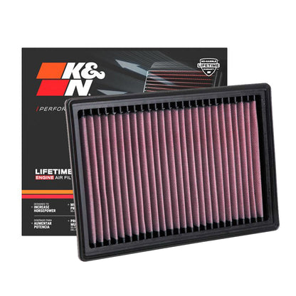 K&N Engine Air Filter Washable 33-5079 for Lexus RX450h  2016-2022, Toyota Highlander Hybrid 2017-2019