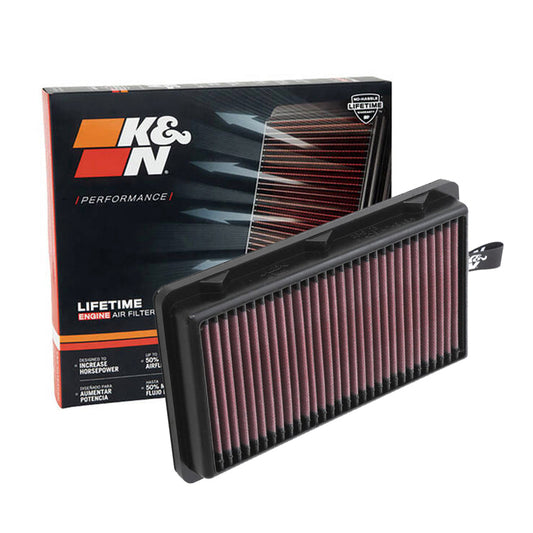 K&N Engine Air Filter Washable 33-5108 for Hyundai Staria 2023, Santa Fe, Sonata, Tucson, Santa Cruz 2020-Up, Kia Sorento 2020-Up