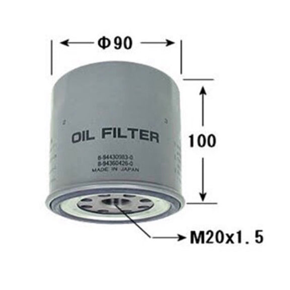 VIC Oil Filter C-512 for Isuzu Fuego, NHR 55 E, Crosswind, Hi-Lander