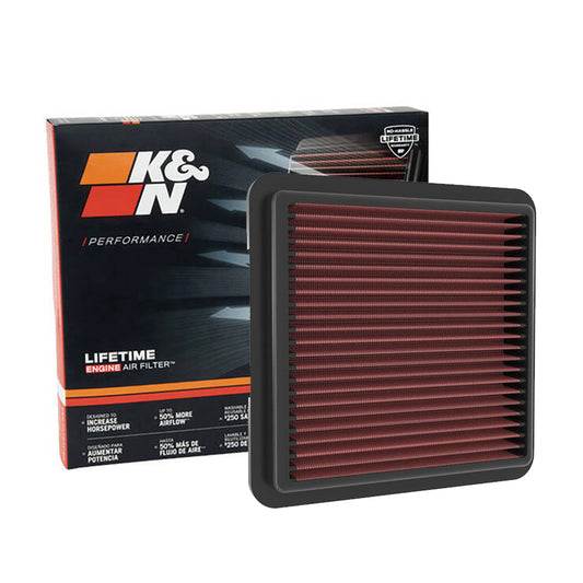 K&N Engine Air Filter Washable 33-5120 for Honda Accord 2023-Up, BRV 2021-Up, Civic FE 2022-Up, CRV 2023-Up
