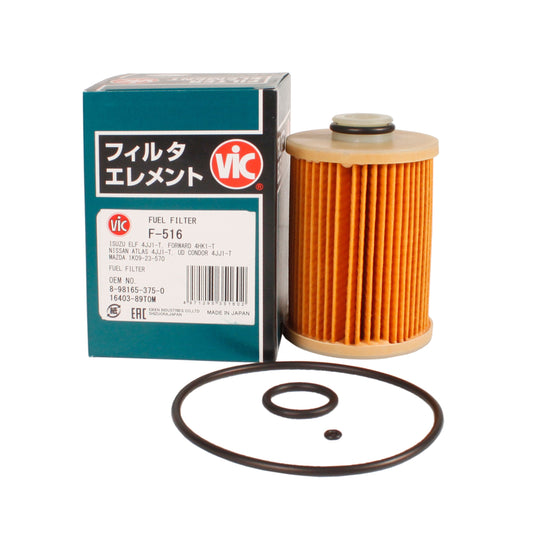 VIC Fuel Filter Element Type F-516 for Isuzu ELF, Forward 4JJ1-T 2012