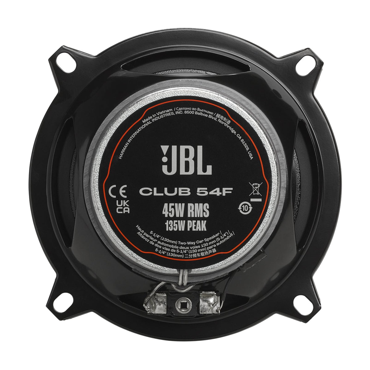 JBL Coaxial Speaker Club 54F 5.25" 2-Way 45W RMS 3Ω