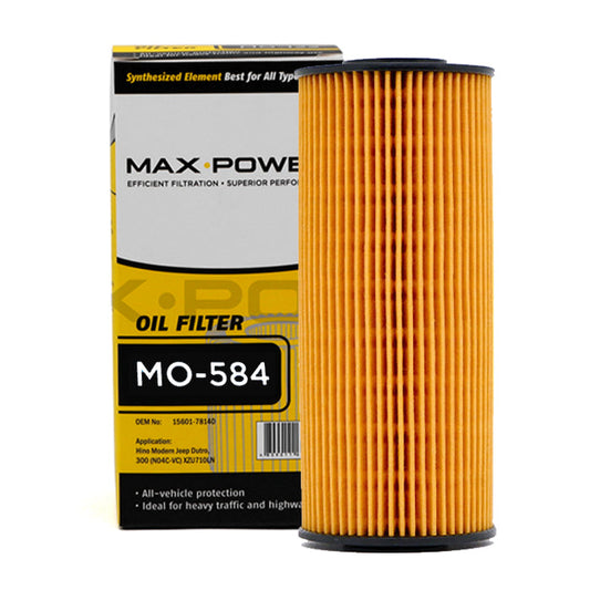 Max Power Oil Filter MO-584 for Isuzu NLR, NMR, NPR85 Bluepower 4JJ1 2007-2013