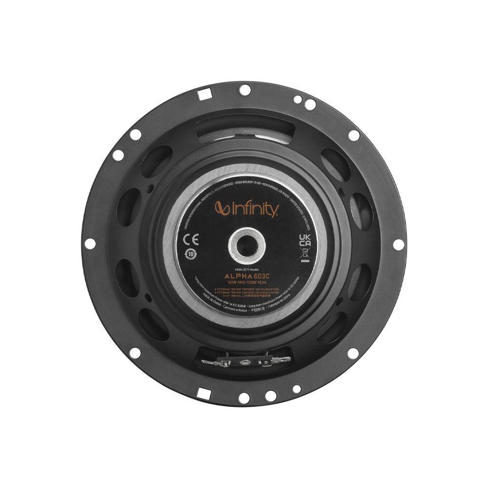 Infinity Component Speaker Alpha 603C 6.5" 2-way 90W RMS 4Ω