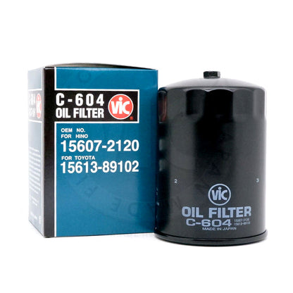 VIC Oil Filter C-604 for Isuzu 4.3 NPR 66E, 66L, 66P NKS66