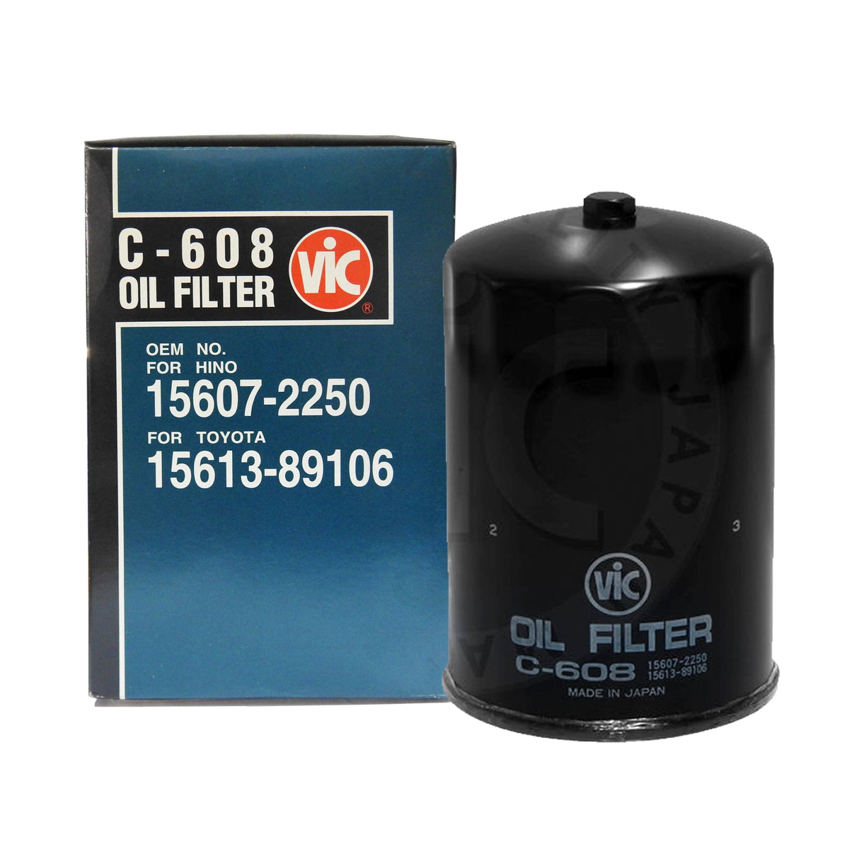 VIC Oil Filter C-608 for Hino Dutro 300, WU600L, XZU302L