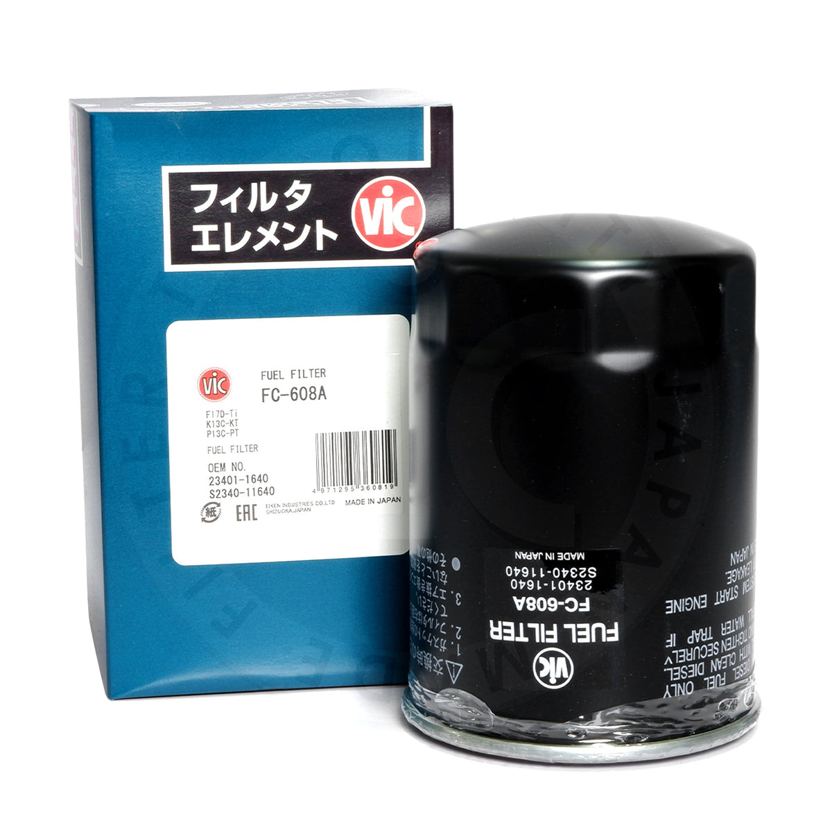 VIC Fuel Filter FC-608A for Hino K13D/M10U/P11C, Isuzu Trooper 4JX1 1998-2002 FC609J