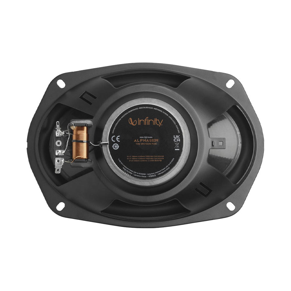 Infinity Coaxial Speaker Alpha 693M 6x9" 3-way 65W RMS 4Ω