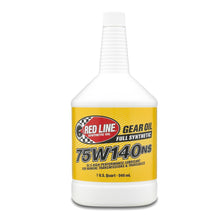 Load image into Gallery viewer, Red Line Gear Oil 75W140 NS GL-5 1qt.

