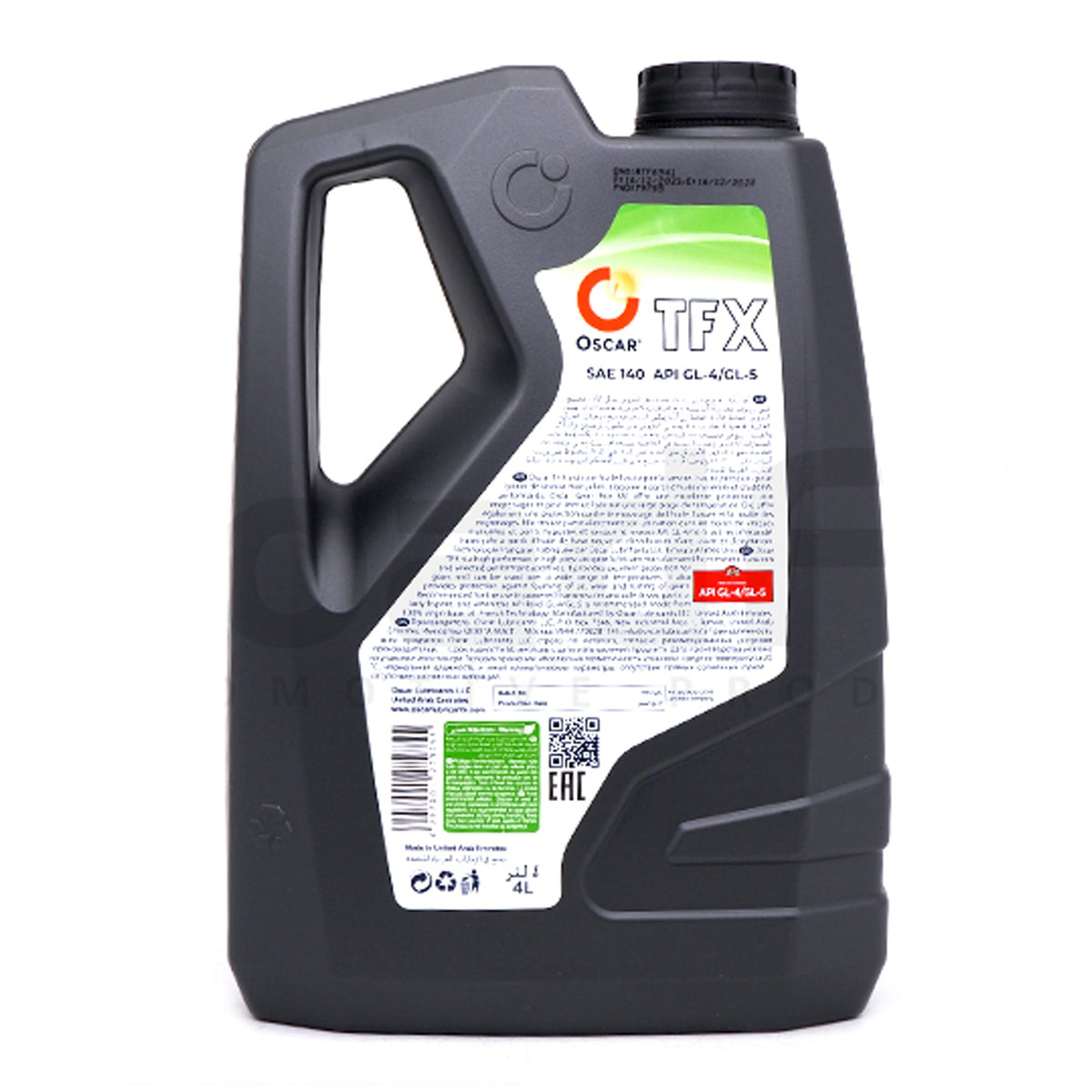 Oscar Mineral Gear Oil TFX GL-4/GL-5 SAE 140 4 Liters