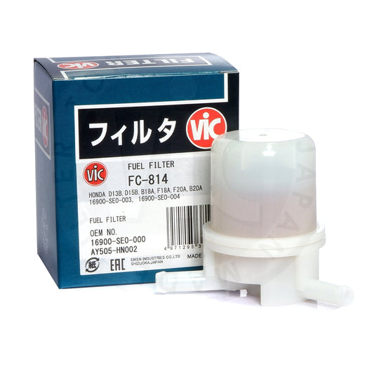VIC Fuel Filter FC-814 for Honda Civic SOHC 1.2/1.5 1990-1992