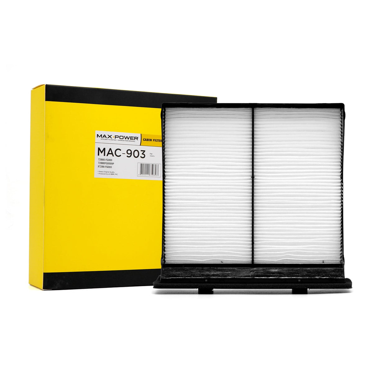 Max Power Cabin Filter MAC-903 for Subaru XV 2013-, Impreza 2008-, Forester 2010-