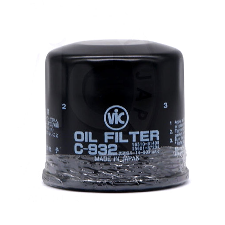 VIC Oil Filter C-932 for Suzuki Vitara, Esteem, Jimny '19-, Swift Dzire '12-, Ertiga '16-, APV, Ciaz 1.4L '16-, Alto 16-, Toyota Wigo '47.