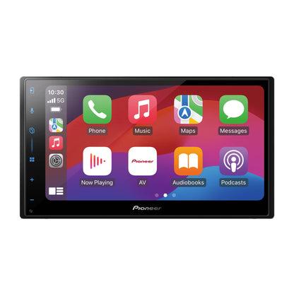 Pioneer 2DIN DMH-A5650BT 6.8" AV Receiver with USB & Bluetooth, Apple Carplay/Android Auto & Wireless/Wired Mirroring for Android