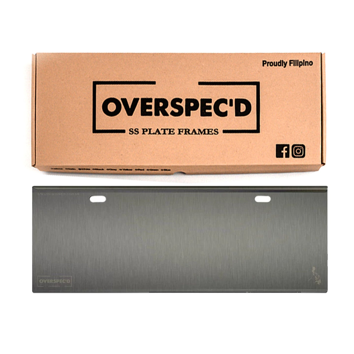 Overspec'D Auto Plate Frame Holder Satin Finish