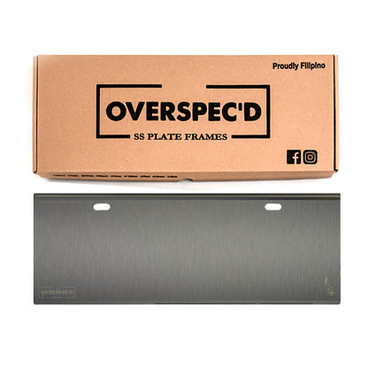 Overspec'D Auto Plate Frame Holder Satin Finish