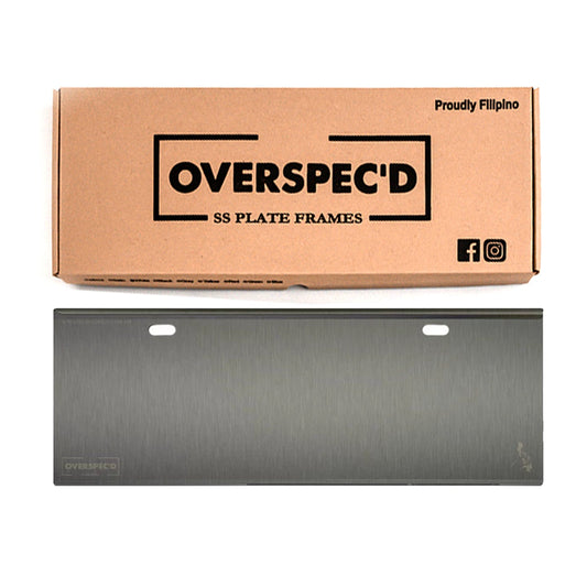 Overspec'D Auto Plate Frame Holder Satin Finish