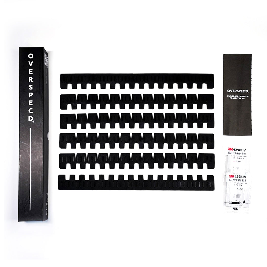 Overspec'd Chin Guard Universal Front Lip Protector Kit