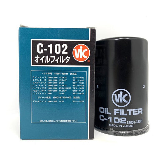 VIC Oil Filter C-102 for Toyota 3K, 4K 18R, 21R