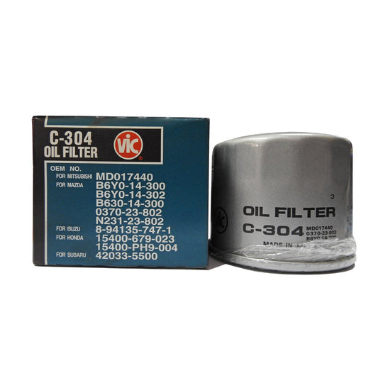 VIC Oil Filter C-304 for Ford Laser. Kia Pride, Sorento, Hyundai Elantra, Getz, Matrix, Tucson