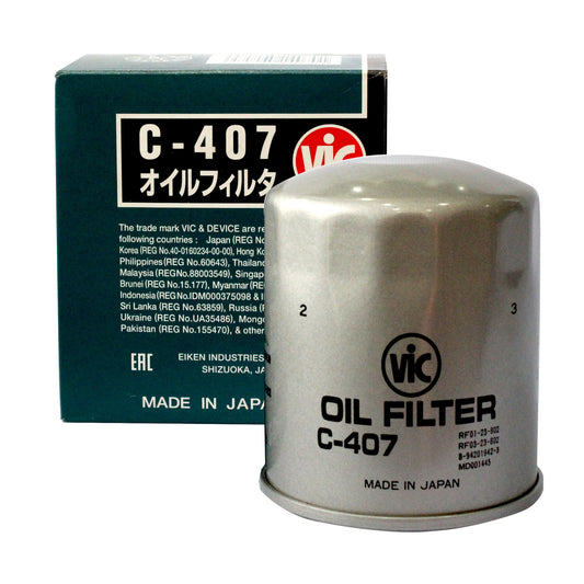 VIC Oil Filter C-407 for Mitsubishi Lancer SL. GSR Box Type, Galant, Kia Besta 2.2 Dsl