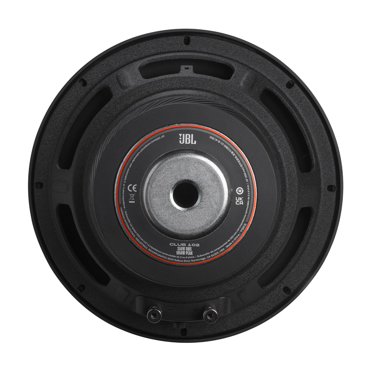 JBL Subwoofer Shallow Club 102SL 10" 350W RMS 2Ω/4Ω