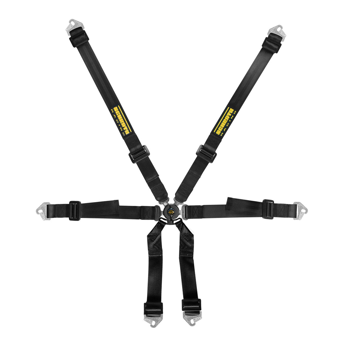 Schroth Racing Harness 6pt Clubman 2x2 FHR Black