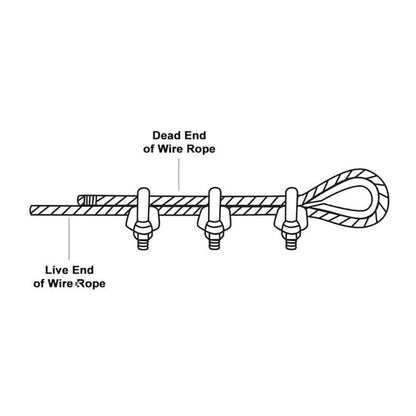Al Fresco Marine Grade Stainless Steel Cable Clip Lock