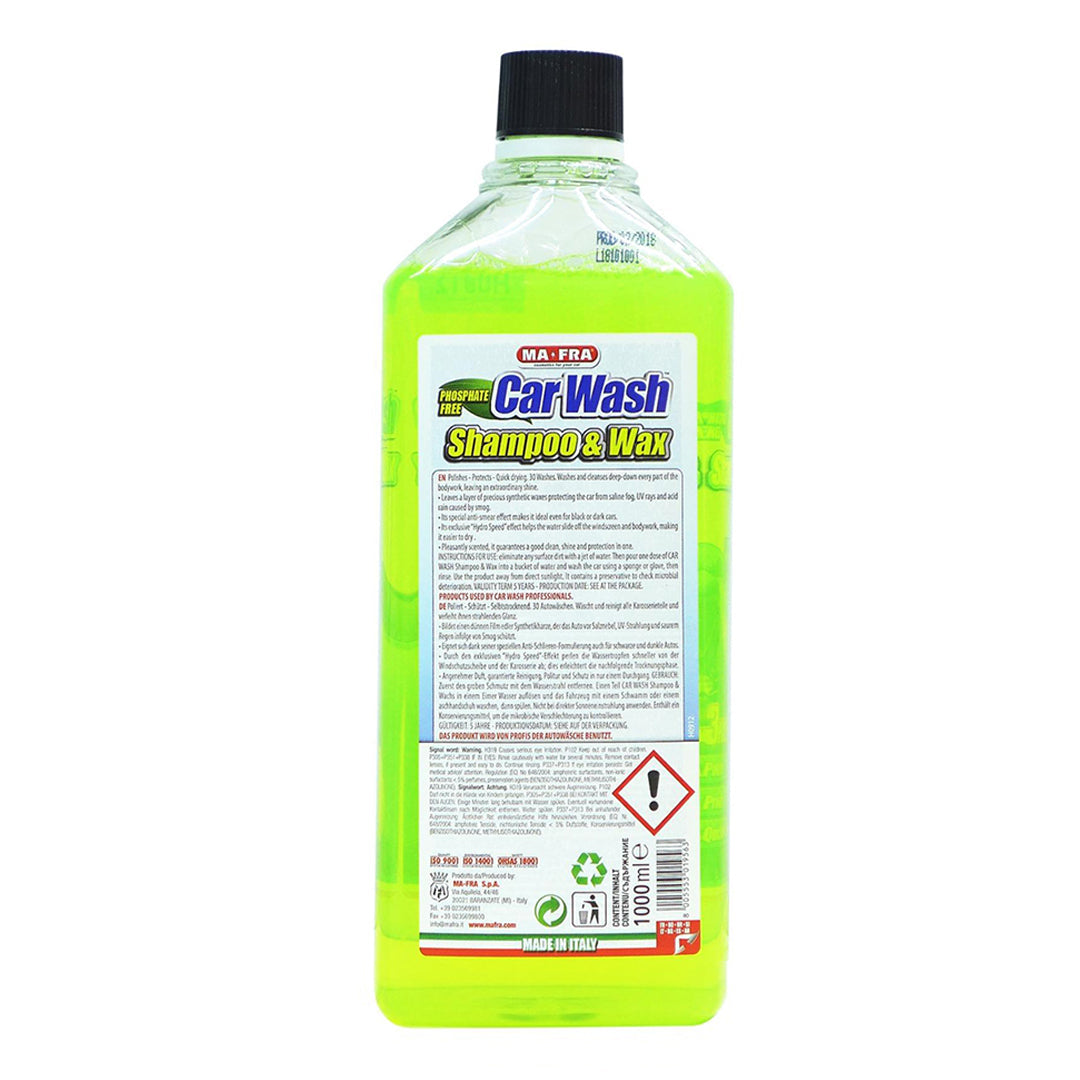 Ma-Fra Car Wash Shampoo & Wax 1 Liter