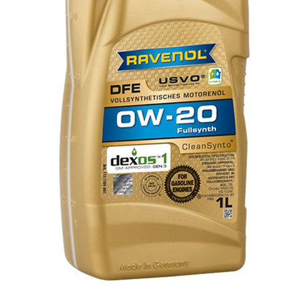 Ravenol Fully Synthetic Clean Synto USVO DFE 0W20 1 Liter