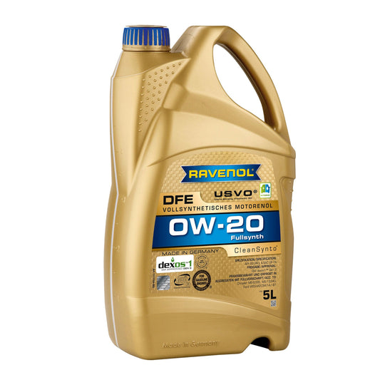 Ravenol Fully Synthetic Clean Synto USVO DFE 0W20 5 Liters