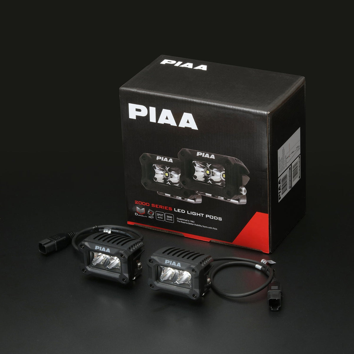 PIAA LED Pod 2000 Series Spot Beam 5600K, 12V, 9.2W 3"