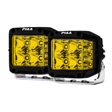 Load image into Gallery viewer, PIAA LED Cube Quad Edge Wide-Angle Driving Ion Yellow 12V, 24W 4"
