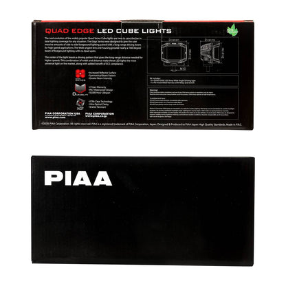 PIAA LED Cube Quad Edge Wide-Angle Driving 5600K, 12V, 24W 4"