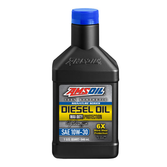 AMSOIL 100% Synthetic Signature Series Diesel Oil Max Duty 10W30 1 Quart