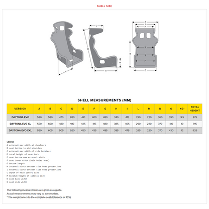 Momo Racing Seat Daytona Evo XL