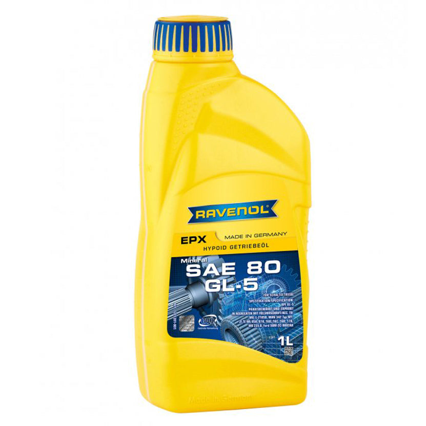Ravenol Mineral Manual Transmission Gear Oil Getriebeoel EPX GL-5 80W 1 Liter