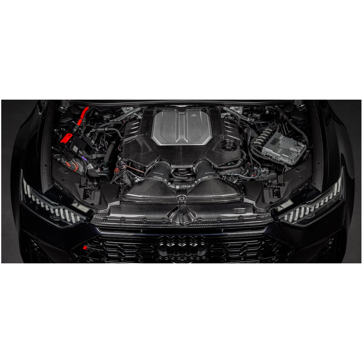 Eventuri Carbon Fiber Black Engine Cover for Audi C8 RS6 RS7